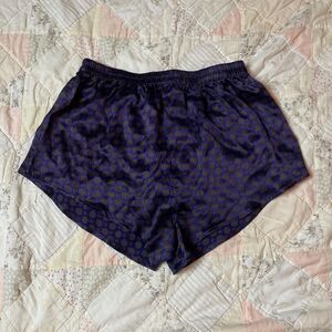 fantasies vintage purple and red medallion 100% silk boxer shorts